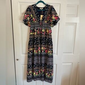 Entro Floral Maxi Dress - L & NWT